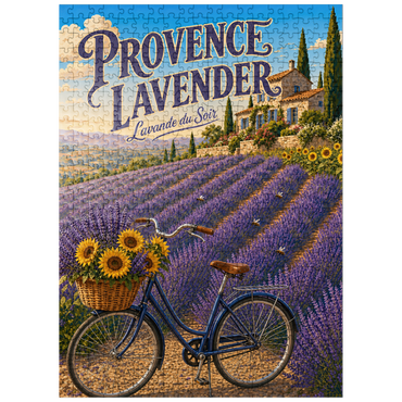 puzzleplate Provence Lavender Sunset Charm 500 Jigsaw Puzzle