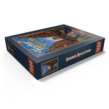 Hamburg Harbor Sunset Reflections 1000 Jigsaw Puzzle box view1
