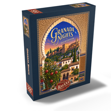 Granada Alhambra Evening Splendor 500 Jigsaw Puzzle box view2