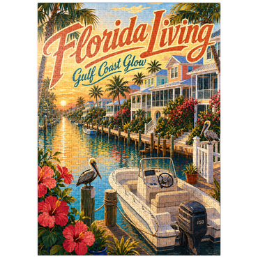 puzzleplate Florida Gulf Coast Sunset Serenity 1000 Jigsaw Puzzle