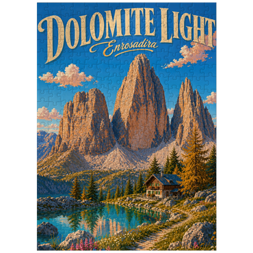 puzzleplate Dolomites Alpine Lake Serenity 300 Jigsaw Puzzle