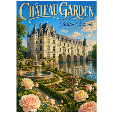 puzzleplate Chateau Garden Enchanted Elegance 300 Jigsaw Puzzle