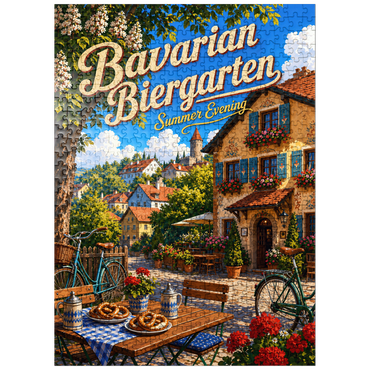 puzzleplate Bavarian Biergarten Summer Evening Charm 500 Jigsaw Puzzle