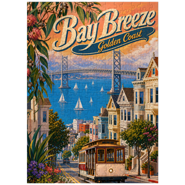 puzzleplate San Francisco Bay Bridge Coastal Charm 300 Jigsaw Puzzle