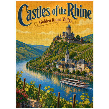 puzzleplate Rhine Valley Castles Golden Splendor 300 Jigsaw Puzzle