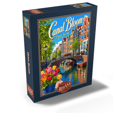 Amsterdam Canal Spring Bloom 1000 Jigsaw Puzzle box view2