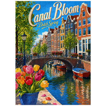puzzleplate Amsterdam Canal Spring Bloom 300 Jigsaw Puzzle