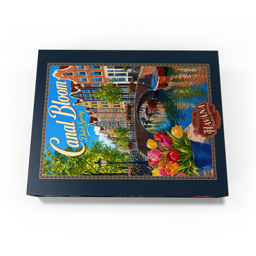 Amsterdam Canal Spring Bloom 500 Jigsaw Puzzle box view3