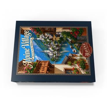 Alpine Village Lake Morning Charm 500 Jigsaw Puzzle box view3