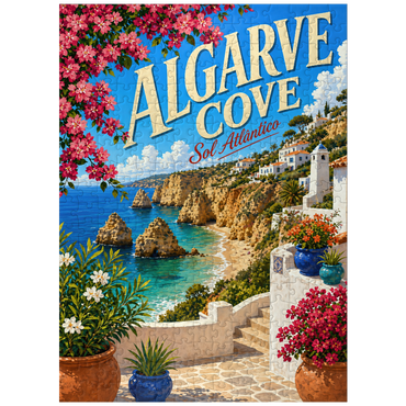 puzzleplate Algarve Cove Coastal Paradise 300 Jigsaw Puzzle