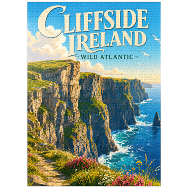 puzzleplate Ireland Cliffside Wild Atlantic Beauty 1000 Jigsaw Puzzle