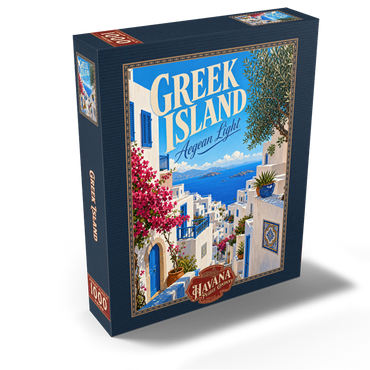Greek Island Aegean Coastal Charm 1000 Jigsaw Puzzle box view2