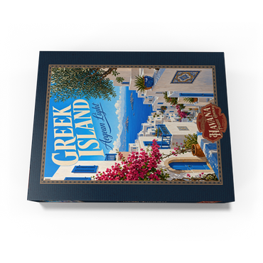 Greek Island Aegean Coastal Charm 500 Jigsaw Puzzle box view3