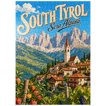 puzzleplate South Tyrol Alpine Village Charm 500 Jigsaw Puzzle