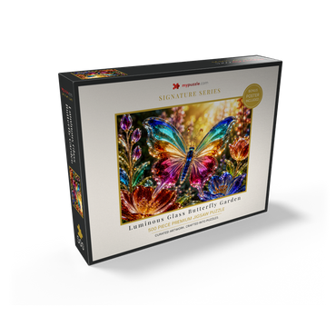 Luminous Glass Butterfly Garden 500 Jigsaw Puzzle box view2