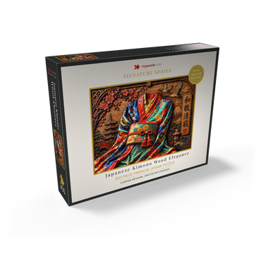 Japanese Kimono Wood Elegance 300 Jigsaw Puzzle box view2