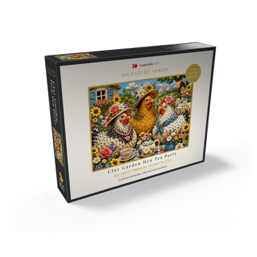 Clay Garden Hen Tea Party 300 Jigsaw Puzzle box view2