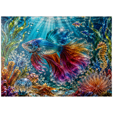 puzzleplate Luminous Glass Ocean Treasures 1000 Jigsaw Puzzle