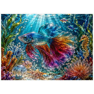 puzzleplate Luminous Glass Ocean Treasures 500 Jigsaw Puzzle