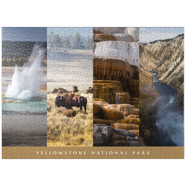 puzzleplate Sights of Yellowstone National Park 1000 Jigsaw Puzzle