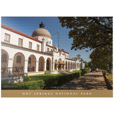 puzzleplate Hot Springs National Park: Bathhouse Row 1000 Jigsaw Puzzle