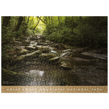 puzzleplate Great Smoky Mountains National Park: Alum Cave Creek 500 Jigsaw Puzzle
