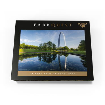 Gateway Arch National Park: Reflection Pool 1000 Jigsaw Puzzle box view3