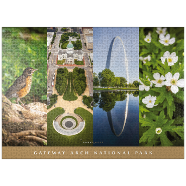 puzzleplate Sights of Gateway Arch National Park 1000 Jigsaw Puzzle