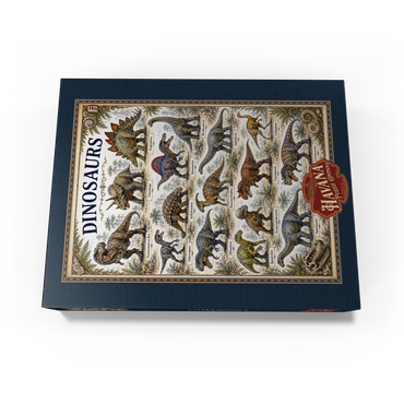 Dinosaurs Vintage Art Poster 500 Jigsaw Puzzle box view3
