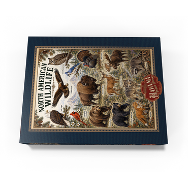 North American Wildlife Vintage Poster 300 Jigsaw Puzzle box view3