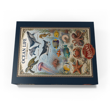 Ocean Life Vintage Art Poster 1000 Jigsaw Puzzle box view3