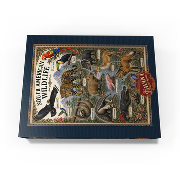 South American Wildlife Vintage Poster 1000 Jigsaw Puzzle box view3