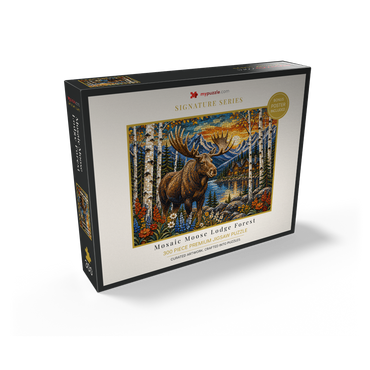 Mosaic Moose Lodge Forest 300 Jigsaw Puzzle box view2