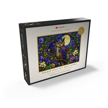 Stained Glass Owl Moon Garden 1000 Jigsaw Puzzle box view2