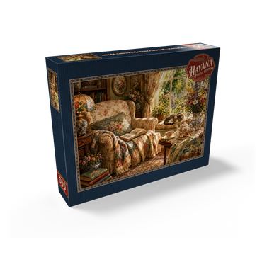 Vintage Wildflower Reading Nook 300 Jigsaw Puzzle box view2