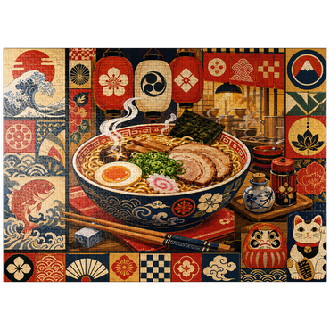 puzzleplate Retro Ramen Market Bowl 1000 Jigsaw Puzzle