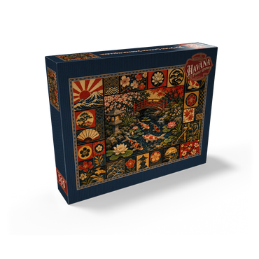 Koi Pond Garden Poster Collage 500 Jigsaw Puzzle box view2