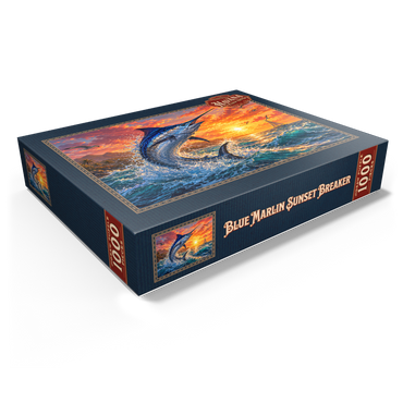 Blue Marlin Sunset Breaker 1000 Jigsaw Puzzle box view1