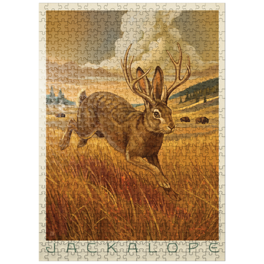 puzzleplate Legends Of The National Parks: Scampering Jackalope 500 Jigsaw Puzzle