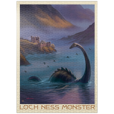 puzzleplate Mythical Creatures: Loch Ness Monster In The Mist 1000 Jigsaw Puzzle
