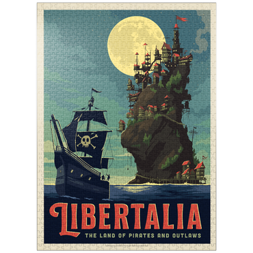 puzzleplate Libertalia: The Pirate Paradise 1000 Jigsaw Puzzle