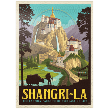 puzzleplate Shangri La Mountain Paradise Serenity 1000 Jigsaw Puzzle