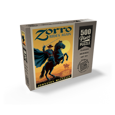 Zorro Rides Again: Johston McCulley 500 Jigsaw Puzzle box view2