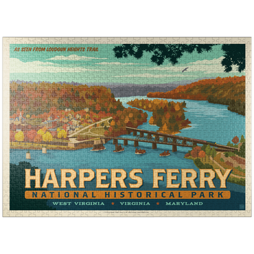 puzzleplate Harpers Ferry National Historical Park: Loudoun Heights Trail 1000 Jigsaw Puzzle