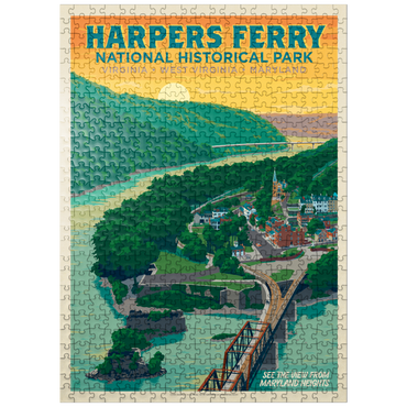 puzzleplate Harpers Ferry National Historical Park: Maryland Heights 500 Jigsaw Puzzle