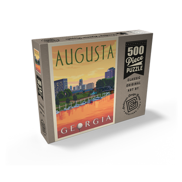 Augusta Georgia Riverfront Sunset Charm 500 Jigsaw Puzzle box view2