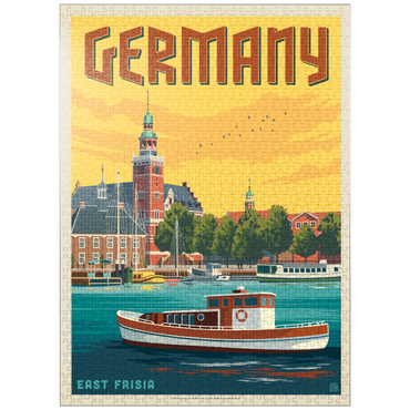 puzzleplate Germany: Leer, East Frisia 1000 Jigsaw Puzzle