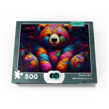 Rainbow Bear: Yarn Critters Collection 500 Jigsaw Puzzle box view3