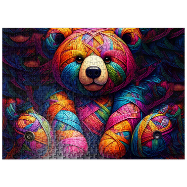 puzzleplate Rainbow Bear: Yarn Critters Collection 500 Jigsaw Puzzle