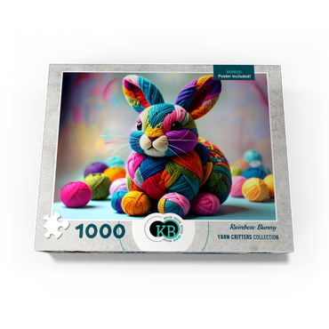 Rainbow Bunny: Yarn Critters Collection 1000 Jigsaw Puzzle box view3
